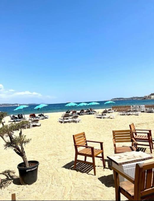 Proche St Tropez Refait A Neuf Bord De Plage Et Piscine Cogolin Exterior foto